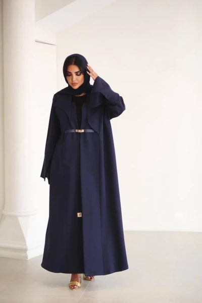 Abaya Crepe  C:6518 Blue