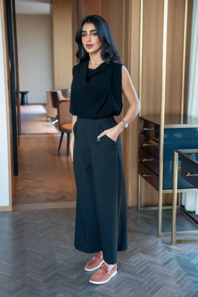 Black Blouse and trousers set C:180 Black