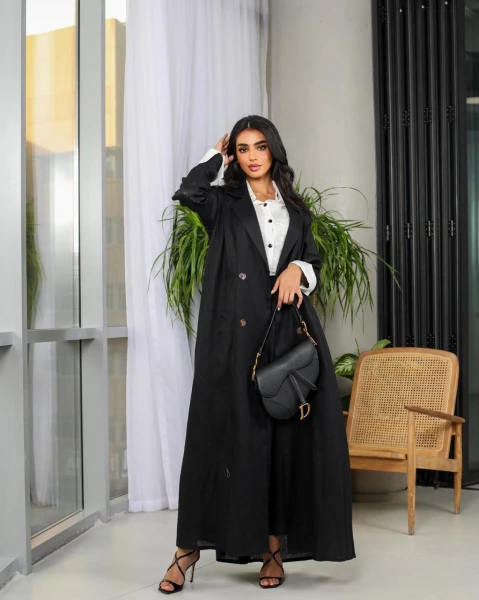 بليزر بقماش لينن C:6459BLACK