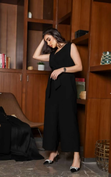 JUMPSUIT CREPE BLACK  C:121