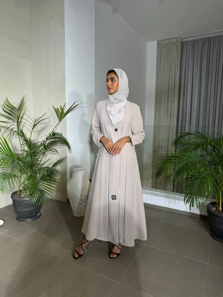 Light Beige Crepe Blazer C:6489 Light Beige