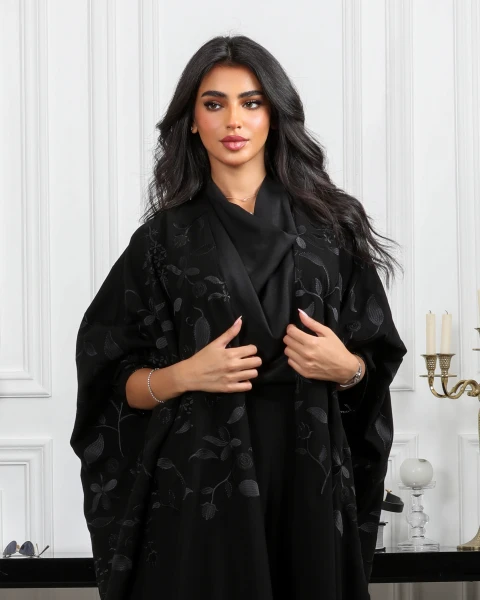 ABAYA BESHT FREE SIZE C:6381BLACK