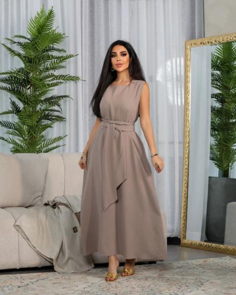 DRESS CREPE NUDE  C:138