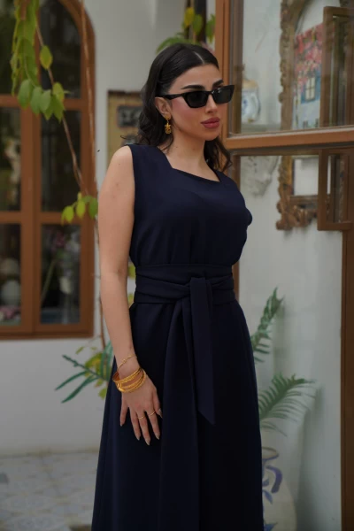 DRESS CREPE BLUE C:105