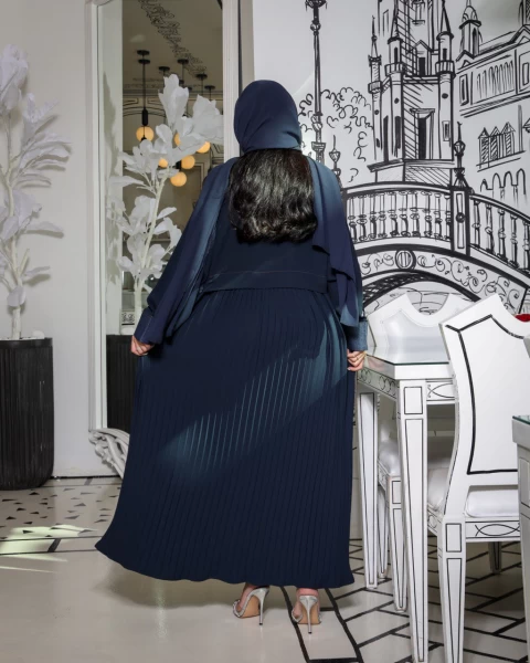 ABAYA CREPE BLAZER JEANS WITH PLEATED C:6362