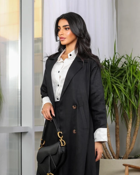 بليزر بقماش لينن C:6459BLACK