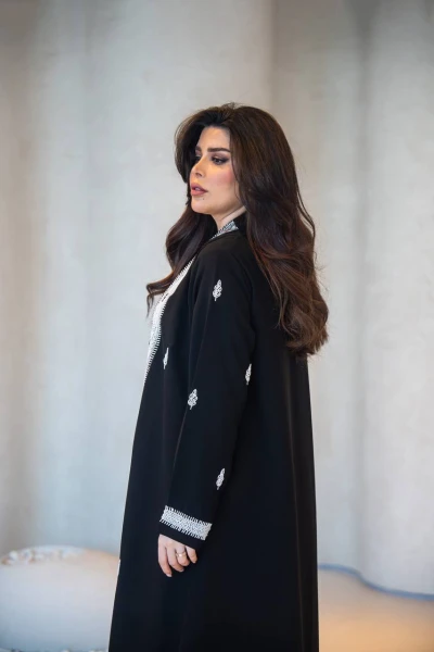 عباية خام كوبا  اسود مع شك   C:6602