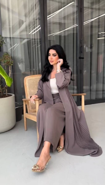 عبايه كريب بليزر    C:2001 COFFEE