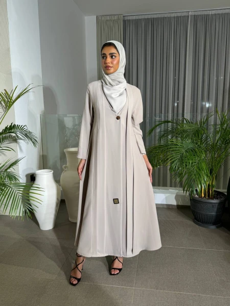 Light Beige Crepe Blazer C:6489 Light Beige