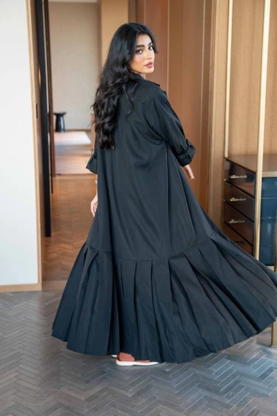 Trenchcoat Blazer Abaya Black C:6550 Black