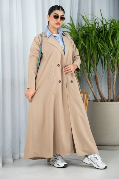Beige trench coat C:6551
