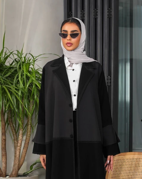 Abaya Blazer Crepe Fabric C:6476