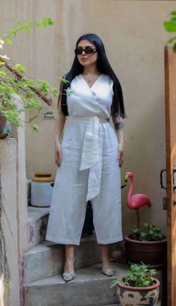 JUMBSUIT LINEN C:113