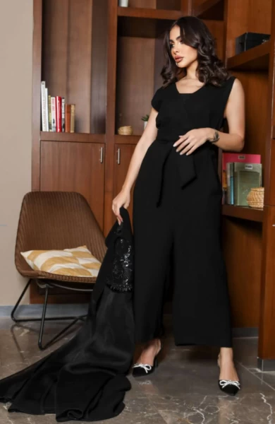 JUMPSUIT CREPE BLACK  C:121